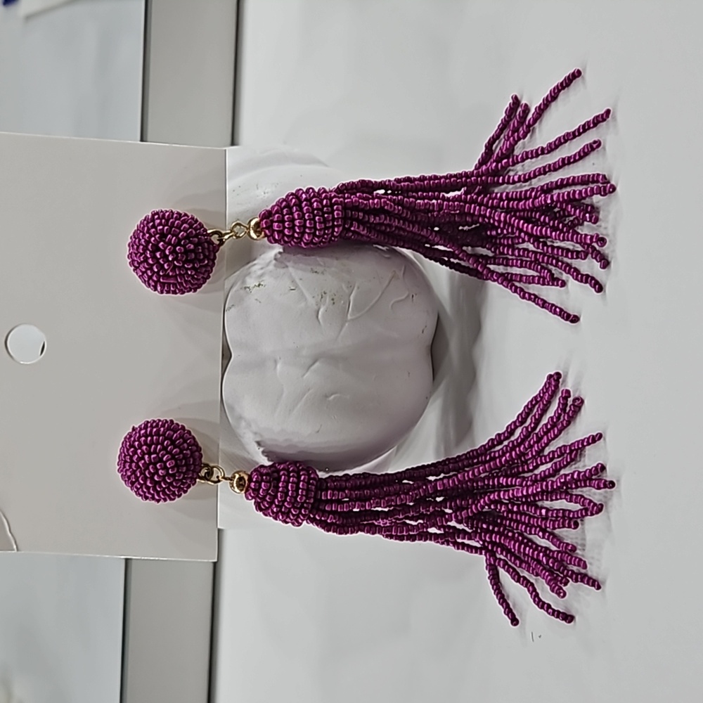 Purple earrings